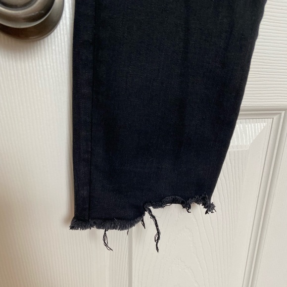 Abercrombie & Fitch The Super Skinny Ankle High Rise Black Ripped Jeans Size 32 - Picture 12 of 12